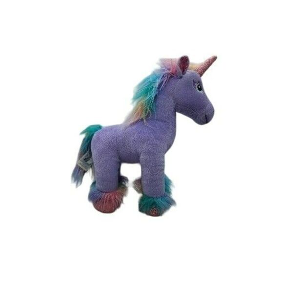 Build A Bear Unicorn Plush Fairy Beary Friends Purple Enchanted Rainbow BAB - Picture 3 of 6